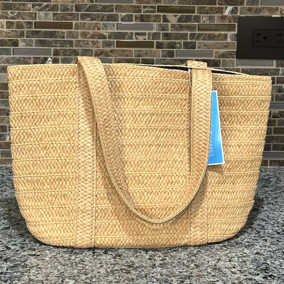 Draper James Handbags - ✨NWT✨ Draper James "Everyday" Straw Shoulder Bag Resort Coastal